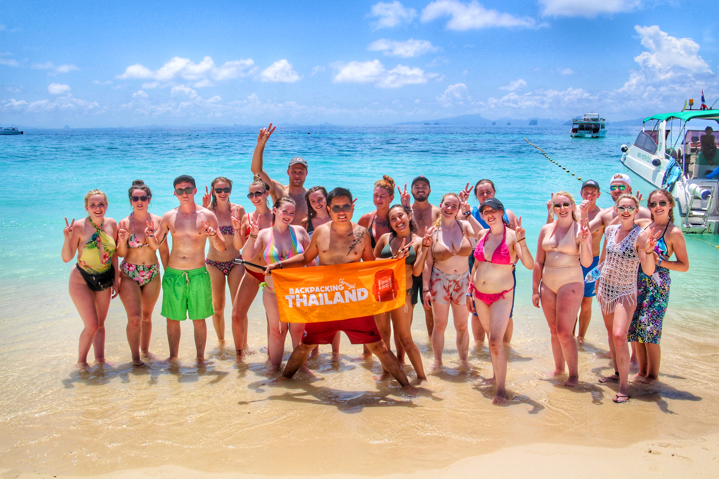 Backpacking Tours Thailand on the beach